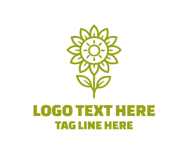 Complete Petal Sunflower Logo