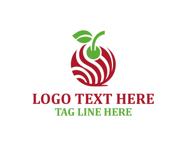 Cherry Fruit Icon Logo