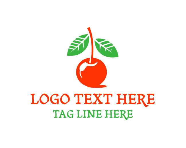 Nature Cherry Fruit Logo