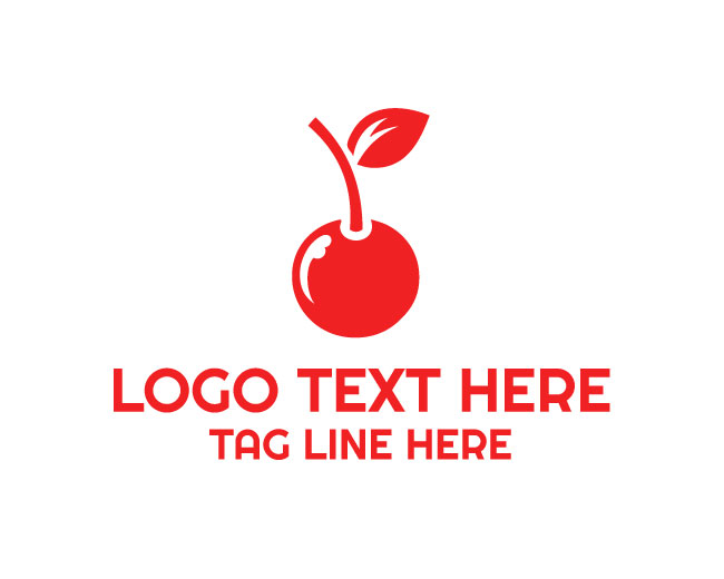 Basic Cherry Fruit Logo