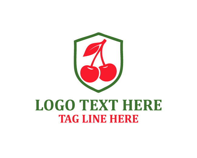 Soft Style Cherry Fruit Logo