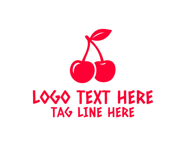 Fresh Simple Cherry Logo