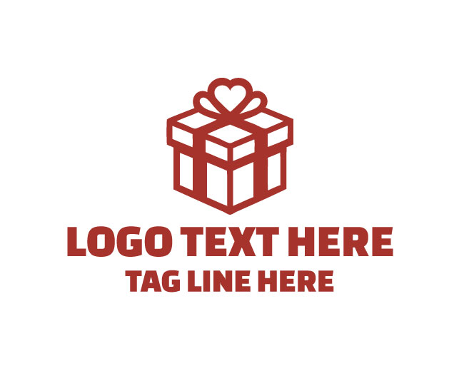 Modern Gift Box Logo
