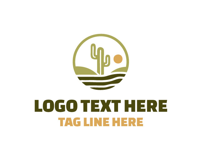 Desert Cactus Logo Description: