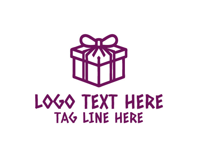 Flat Present Box Logo
