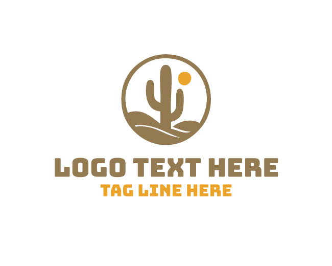 Fresh Green Cactus Logo