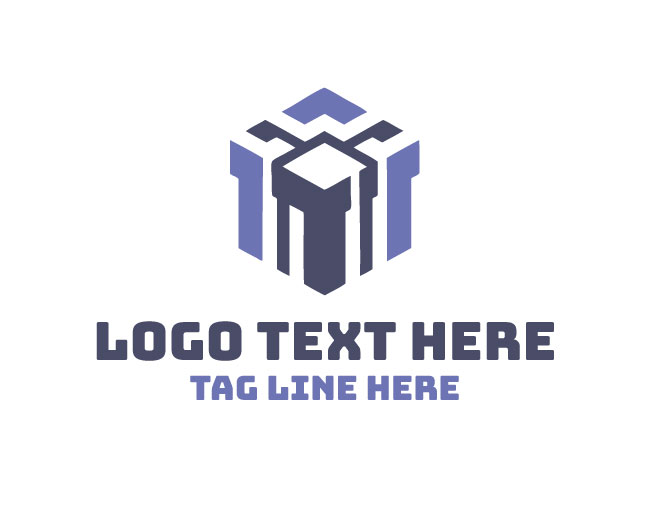 Simple Modern Gift Box Logo