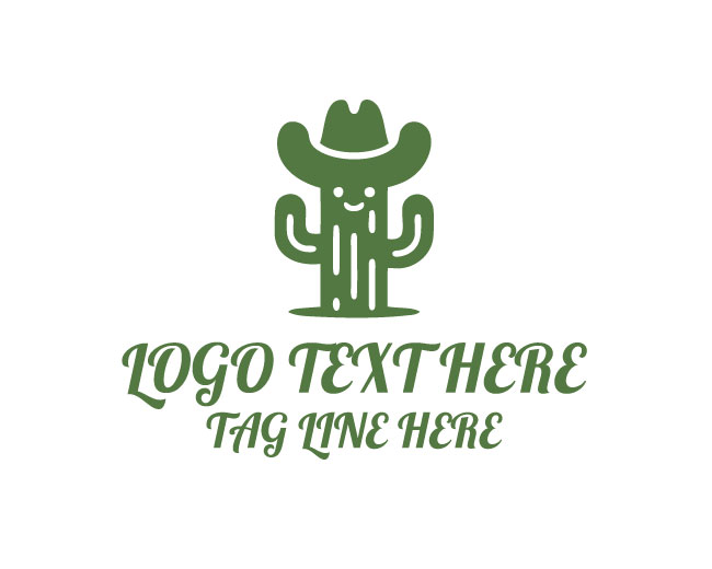 Cowboy Hat Cactus Logo