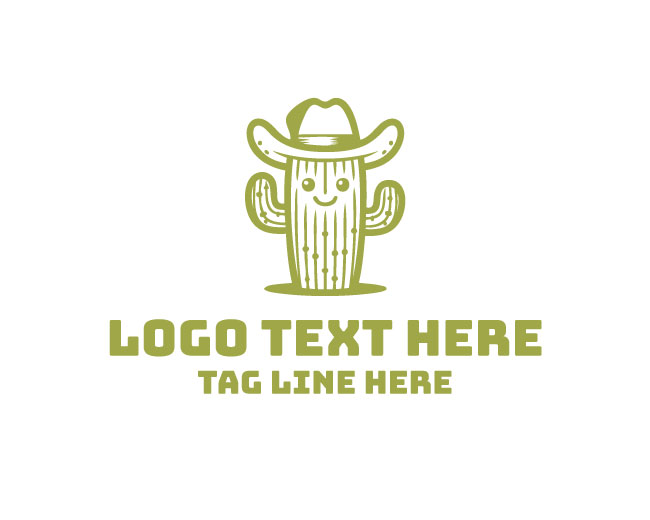 Western Cactus Hat Logo