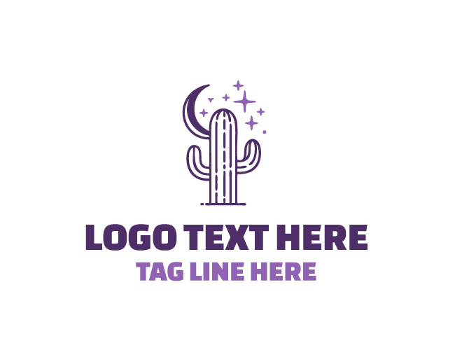  Glowing Moon Cactus Logo
