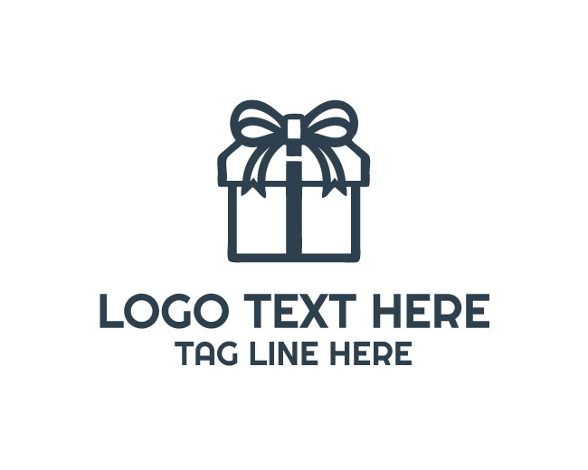 Minimal Gift Box Shape Logo
