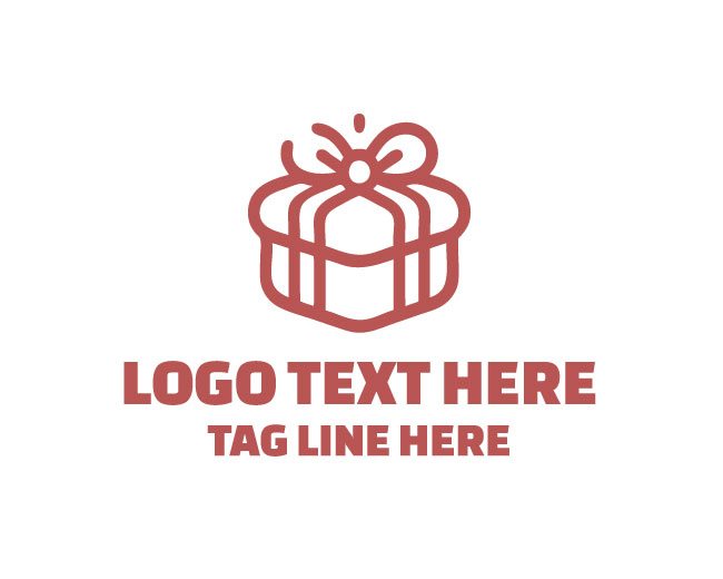 Classic Simple Gift Box Logo