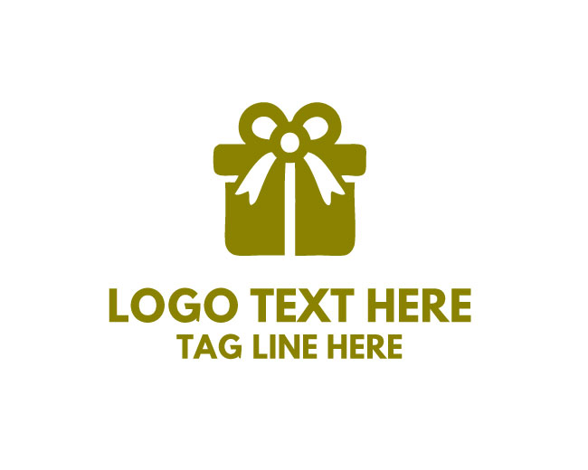 Modern Clean Gift Box Logo