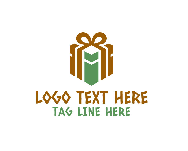 Clear Design Gift Box Logo