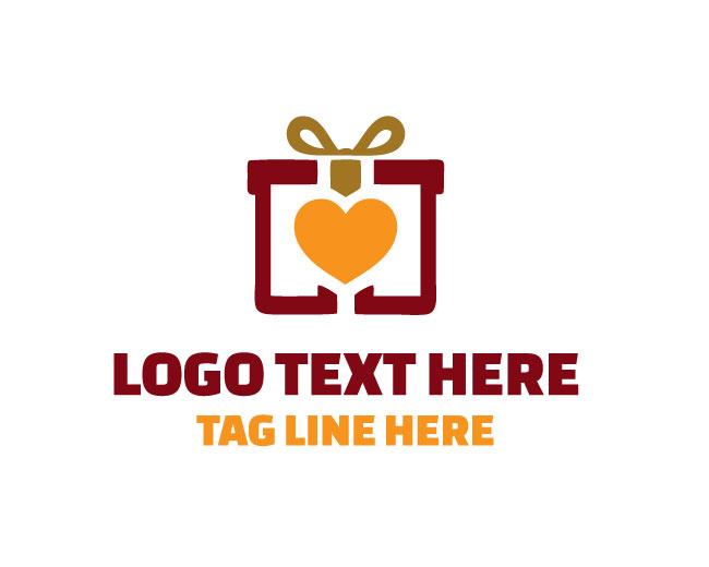 Modern Gift Box Packaging Logo