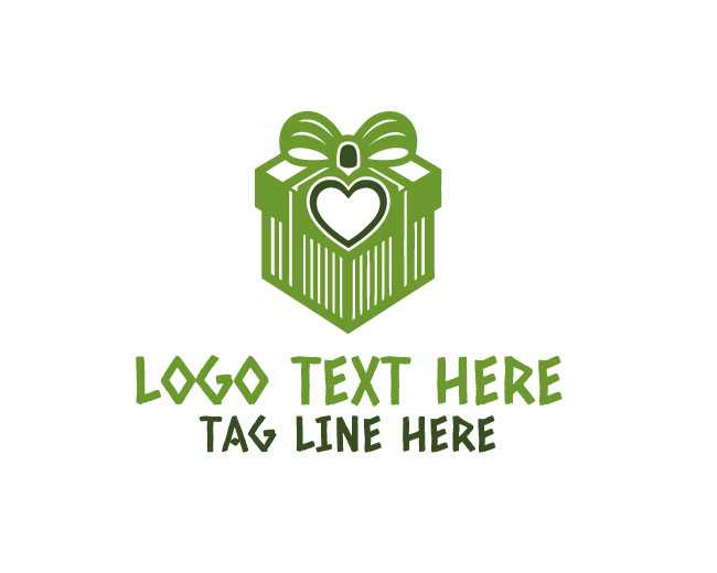 Basic Gift Box Packaging Logo