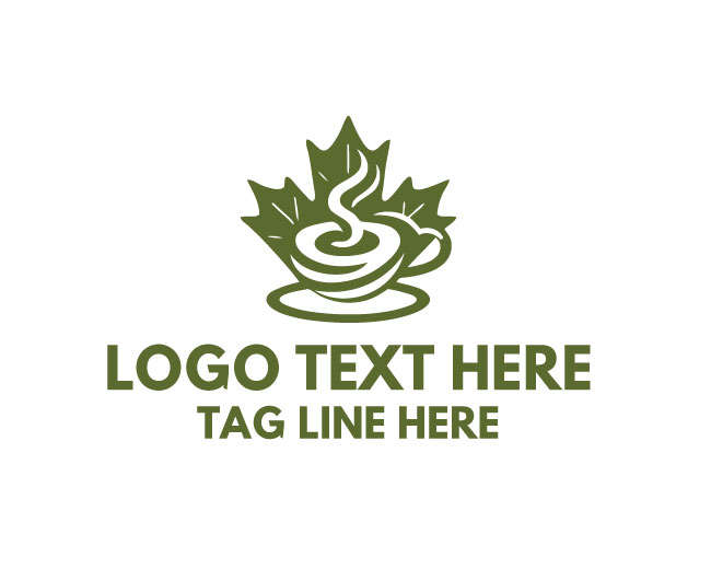 Maple Leaf Tea Cup Logo