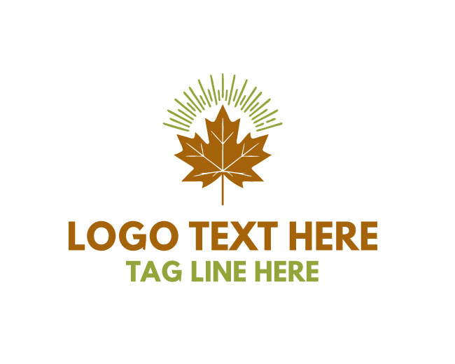 Canadian Maple Leaf Eco Logo