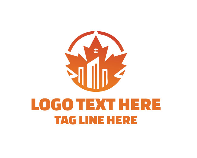 Maple Leaf City Building Logo