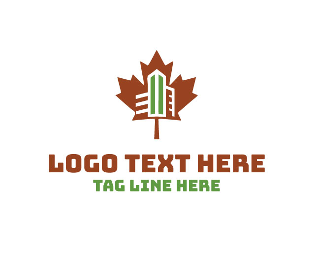 Canadian Maple Leaf Tower Logo