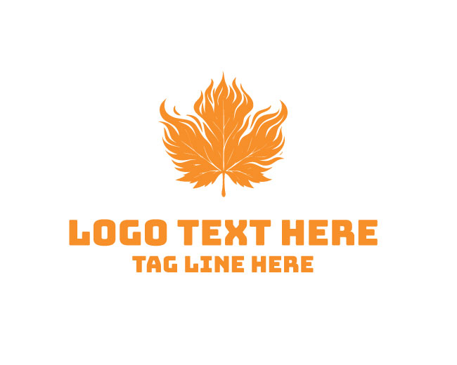 Maple Leaf Fire Energy Logo
