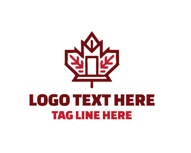 Canadian Maple Leaf Structure Logo