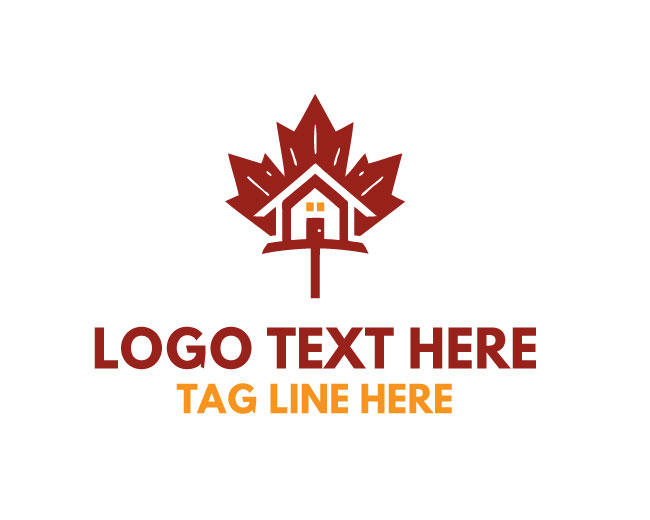 Canadian Maple Leaf Home Logo