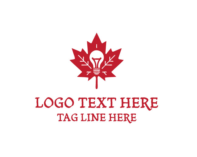 Maple Leaf Bright Bulb Logo