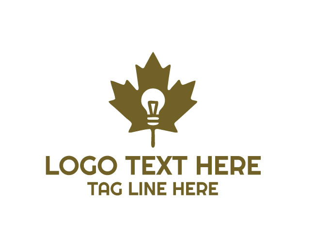 Canadian Maple Leaf Smart Bulb Logo