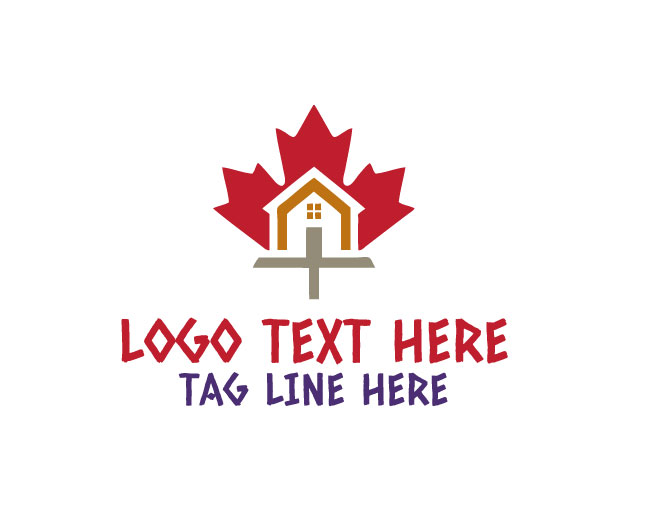 Clean Maple Leaf Home Logo