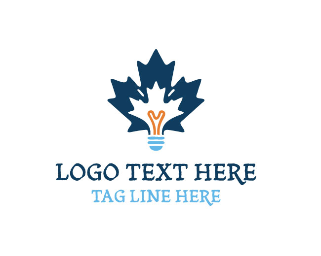 Maple Leaf Genius Bulb Logo