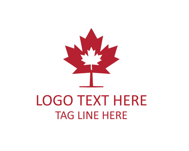 Canadian Maple Leaf King Crown Logo