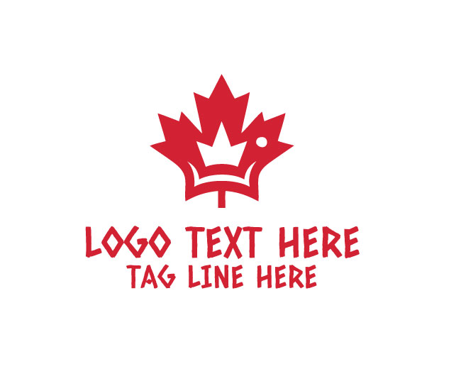 Maple leaf crown logo