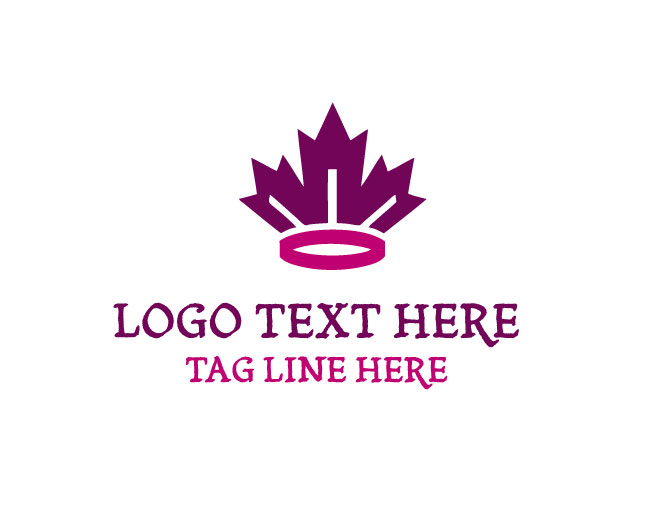  Maple Leaf Crown Crest Logo