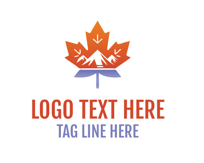 Maple Leaf Mountain Nature Logo