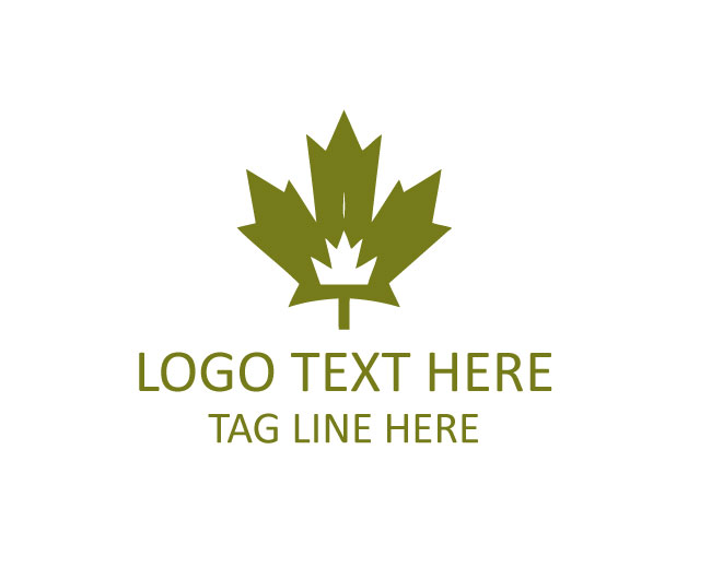 Canadian Maple Leaf Crown Logo