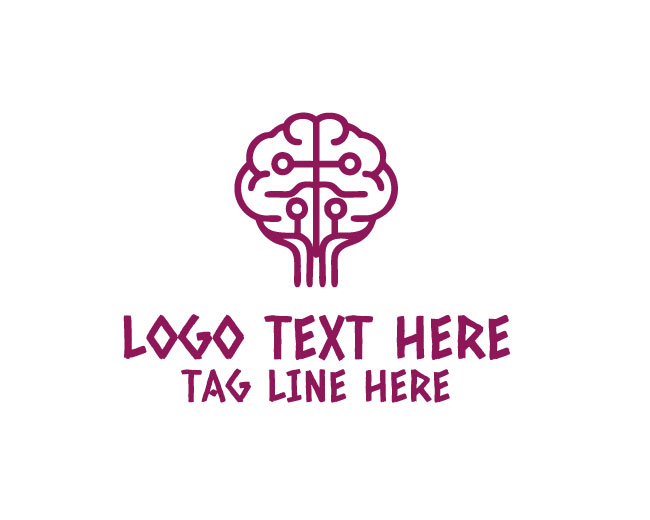  AI Neural Brain Tech Logo