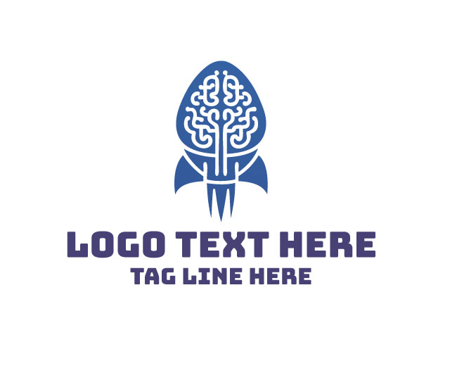 AI Brain Intelligence Tech Logo