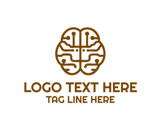 AI Brain Logic Tech Logo