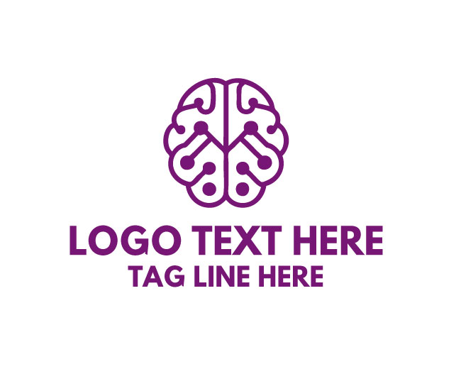 AI Brain Cloud Tech Logo