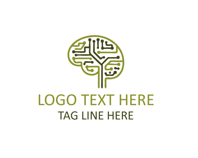AI Brain Fusion Tech Logo