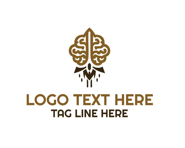 AI Brain Quantum Tech Logo