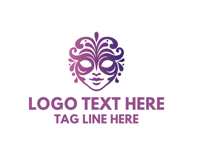 Decorative Festival Mask Logo