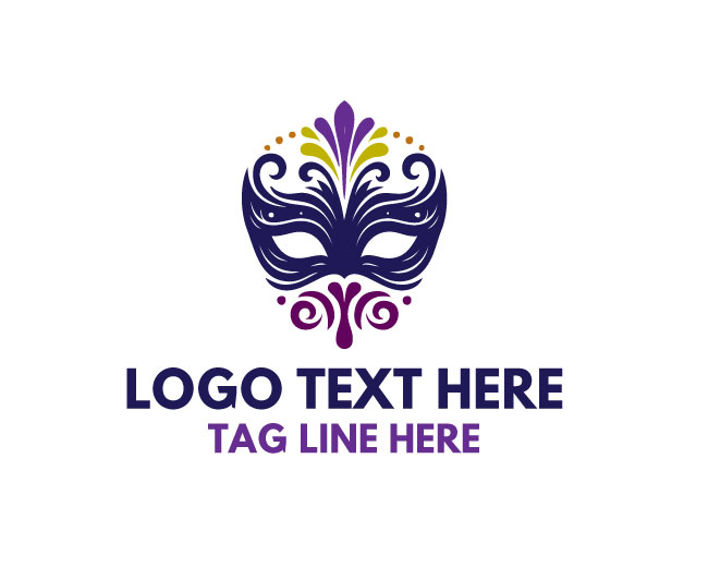 Decorative Fashion Mask Logo