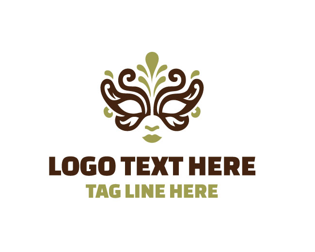 Decorative Ornament Mask Logo