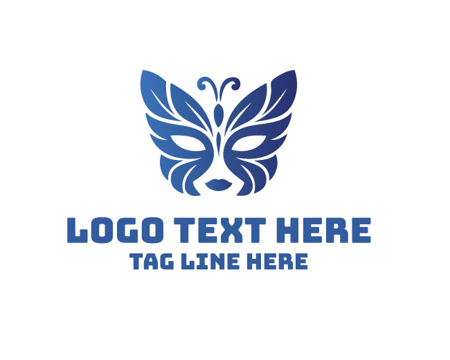 Decorative Mask Fashion Logo