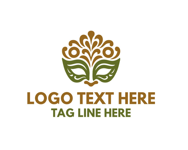 Decorative Mask Elegant Logo