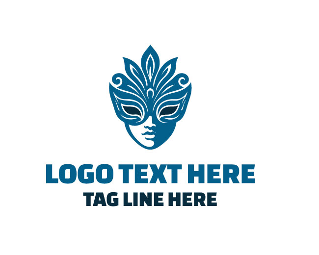 decorative mask design logo