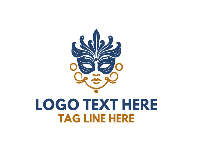 Decorative Mask Creative Brand Logo