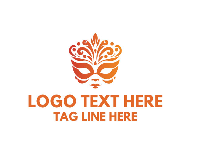 Decorative Mask Style Brand Logo